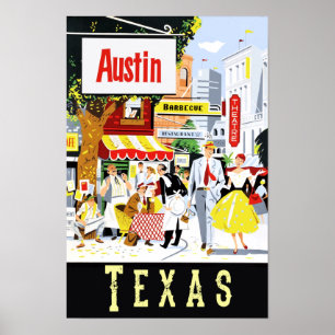 Poster Austin, Texas