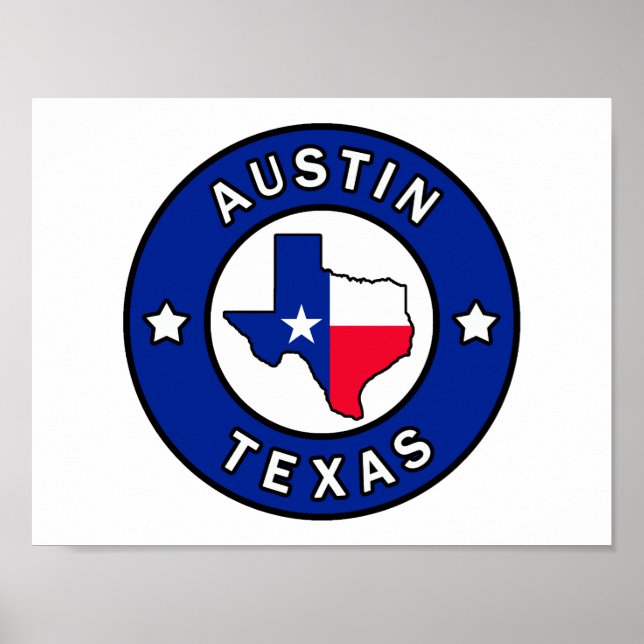 Poster Austin Texas (Devant)