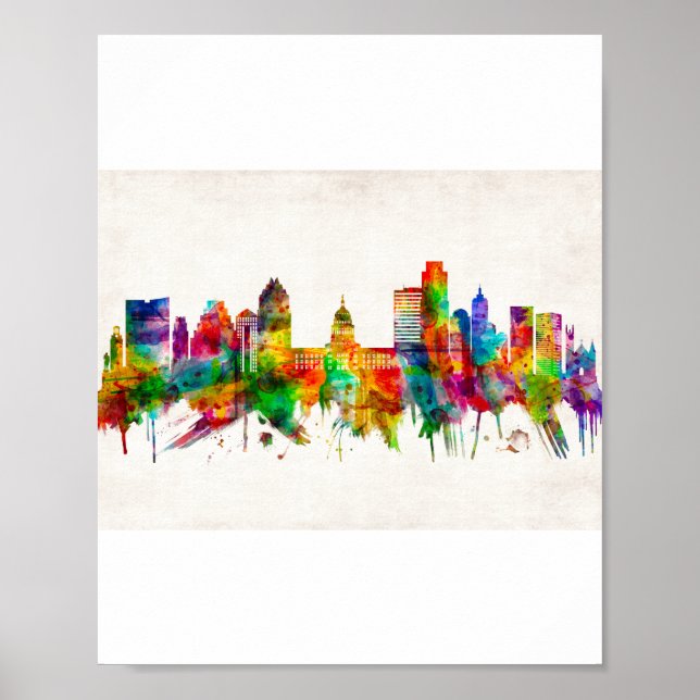 Poster Austin Texas (Devant)