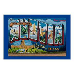 Poster Austin, Texas