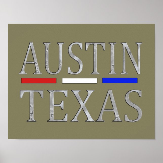 Poster Austin Texas - Art print (Devant)