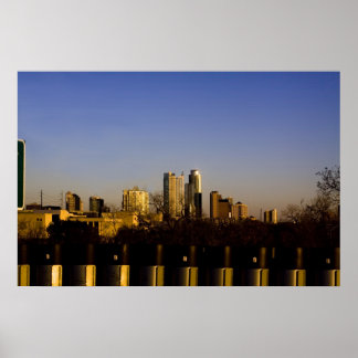 Poster Austin Texas Skyline