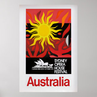 Poster Australia, Sydney Opera House Festival  Vintage