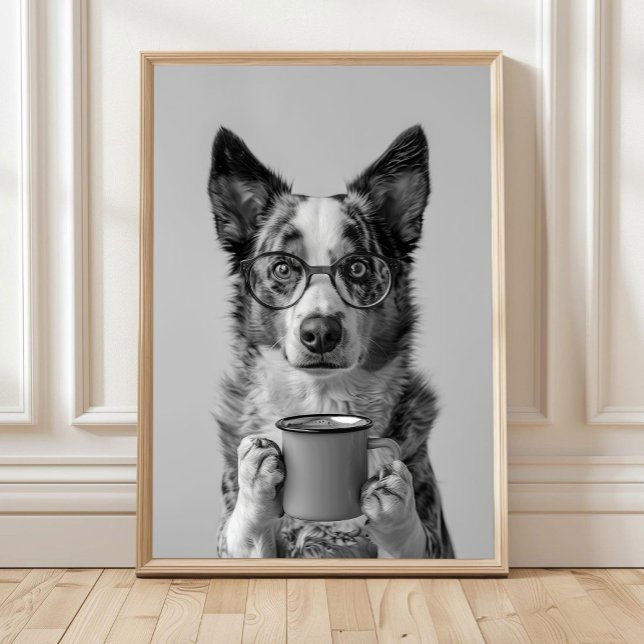 Poster Australian Cattle Dog Coffee Print: Coffee Bar Dec (Créateur téléchargé)