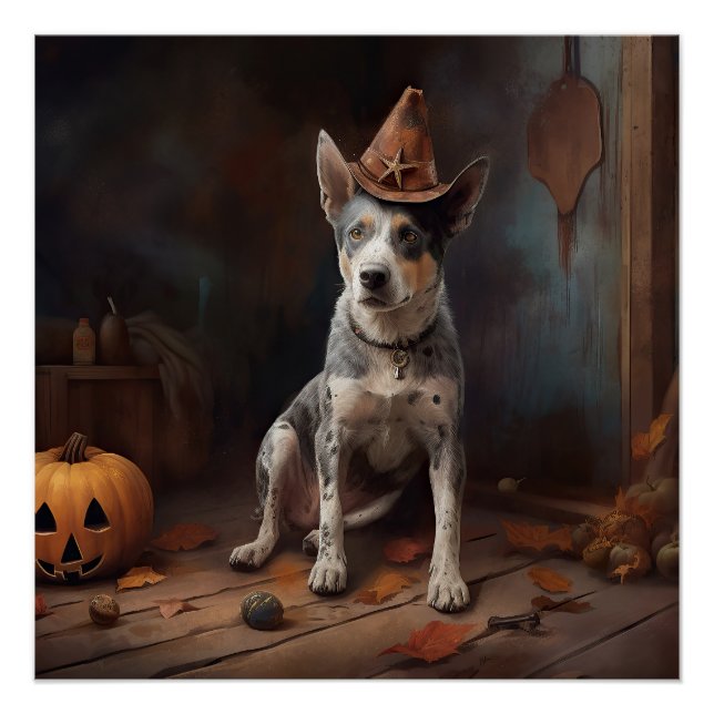 Poster Australie Citrouilles de bétail Halloween effroi (Devant)