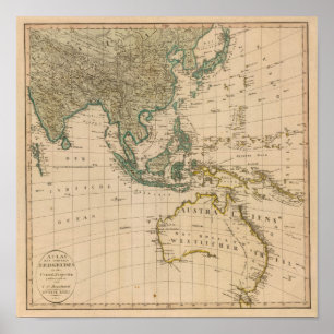 Poster Australie et Asie