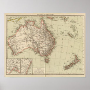 Poster Australie, Nouvelle-Zélande