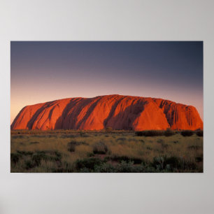 Poster Australie, parc national d'Uluru. Uluru ou