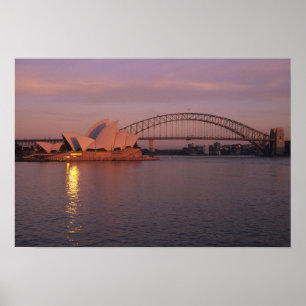 Poster Australie, Sydney, Sydney Opera House construit