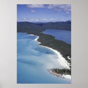 Poster Australie, The Whitsundys, Queensland. Colline