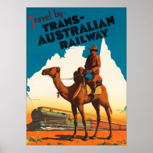 Poster Australie - Trans Australian Railway
