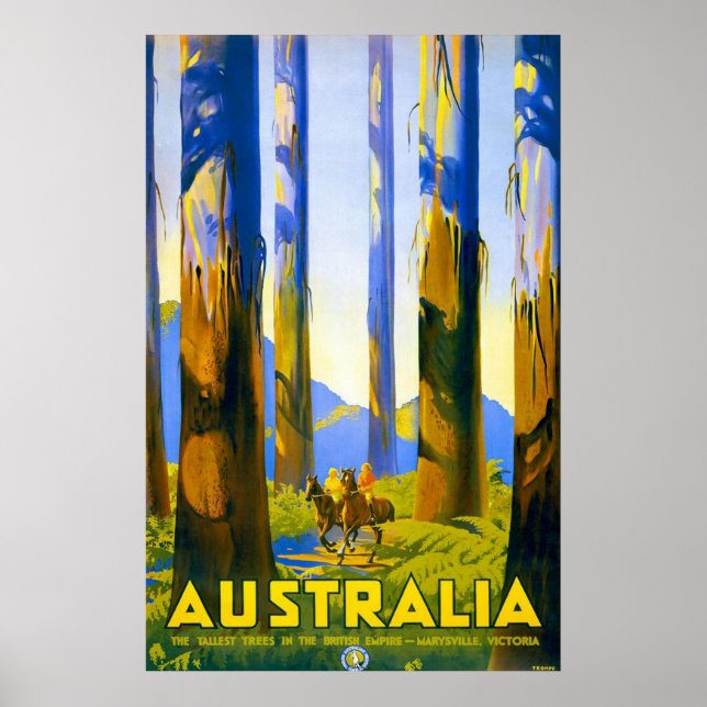 Poster Australie vintage Marysville Victoria (Devant)