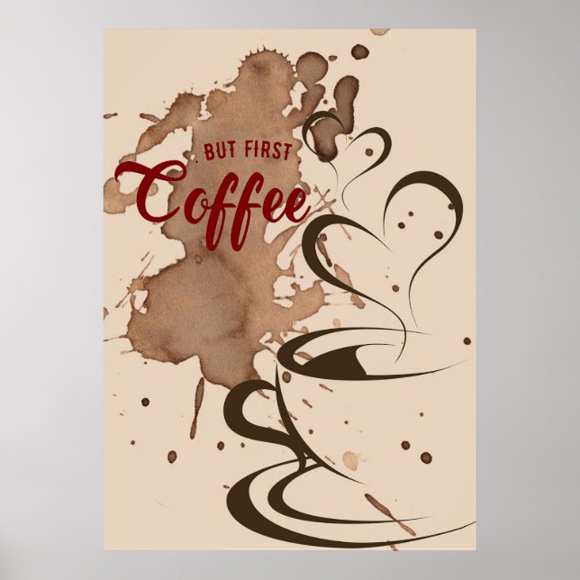 Poster Auteur De Café Mais Premier Café (Devant)