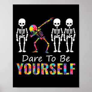 Poster Autisme C'est une autre capacité amusant Dabbing S