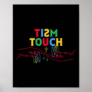Poster Autisme Chemise Funny Tism Touch Autiste Mème Auti