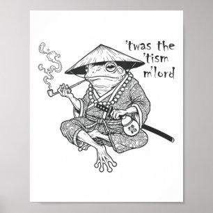 Poster Autisme Drôle C'Était Tism M Lord Frog Mème Inappr