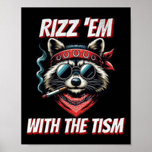 Poster Autisme Drôle Rizz Em Avec Le Mème Tisme Autistiqu