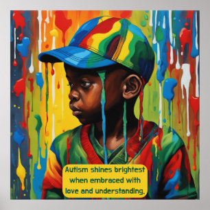 Poster Autisme - Gardez ou concevez votre propre