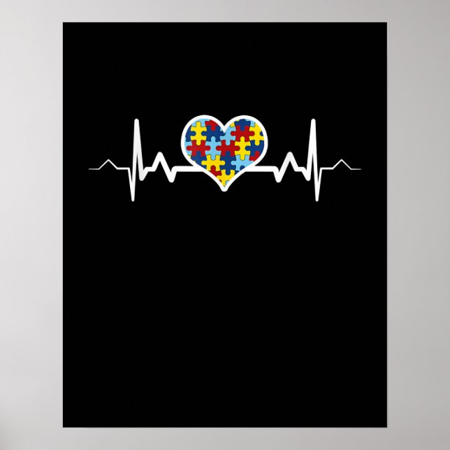 Poster Autiste | Sensibilisation sur l'autisme Fierté de  (Devant)