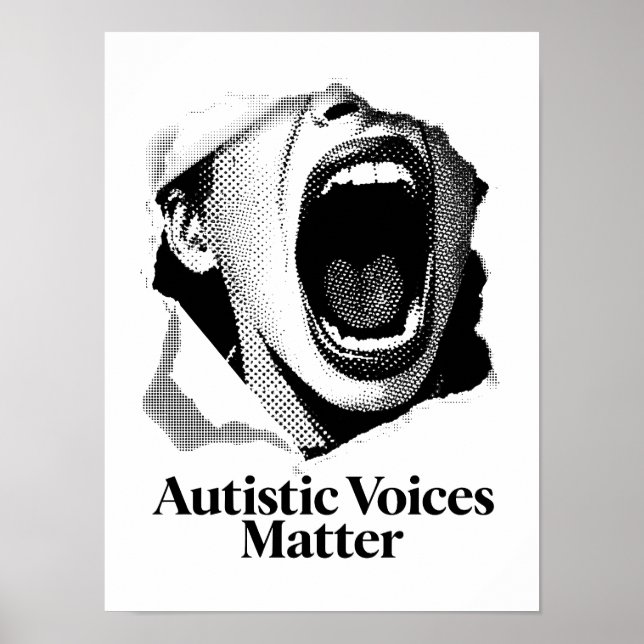 Poster Autistic Voices Matter | Conception de l'écran de  (Devant)