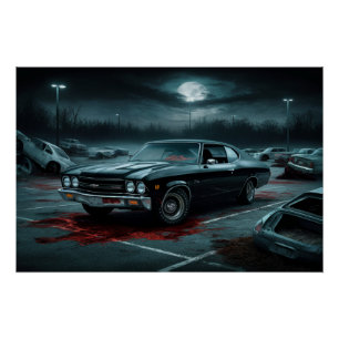 Poster Auto Noir 12