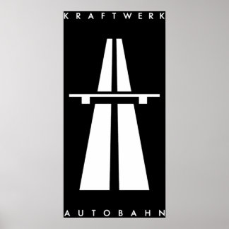 Poster Autobahn Kraftwerk inspiré