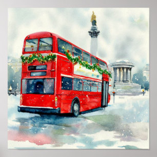 Poster Autobus à impériale rouge de Londres, (B)