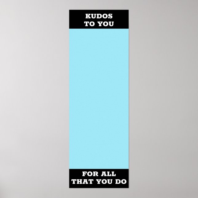 Poster autocollant de reconnaissance affichage de la réco (Devant)