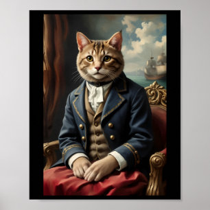 Poster Autocollant maritime Meow