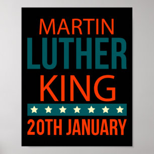 Poster Autocollant Martin Luther King 20 janvier