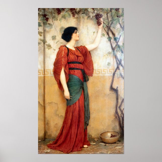 Poster Automne 1900 John William Godward. (Devant)