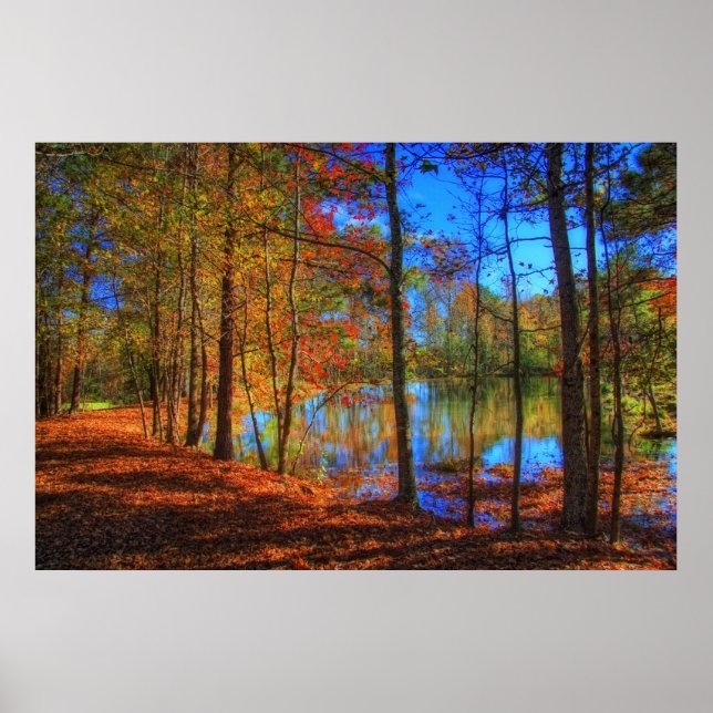 Poster Automne au lac (Devant)