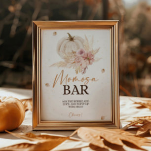 Poster Automne Baby shower d'automne Momosa Bar