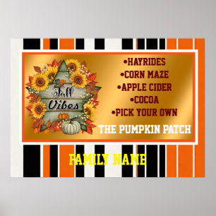 Poster Automne Belle Collection tendance Thanksgiving