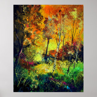 Poster automne brûlant