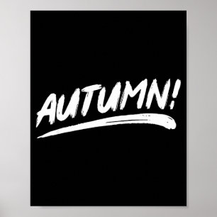 Poster Automne ! - cela dit automne dans un style coup de