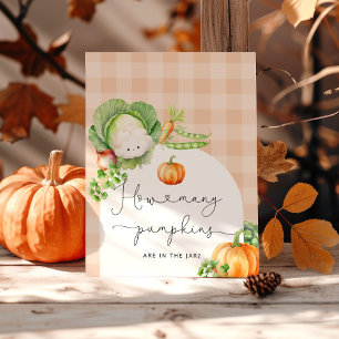 Poster Automne citrouille bébé cultivé localement combien