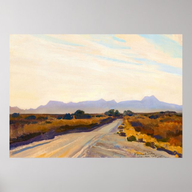 Poster Automne du désert par Maynard Dixon (Devant)