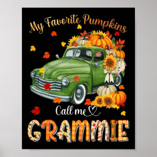 Poster Automne Halloween Automne Mon Citrouille préféré A