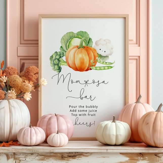 Poster Automne Légumes cultivés localement Citrouille mam (Créateur téléchargé)