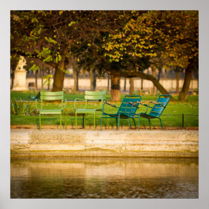 Poster Automne Matin à Paris France