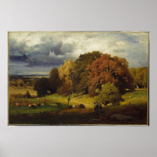 Poster Automne Oaks George Inness Imprimer