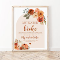 Automne Petit Citrouille Mon Baby shower de broyag