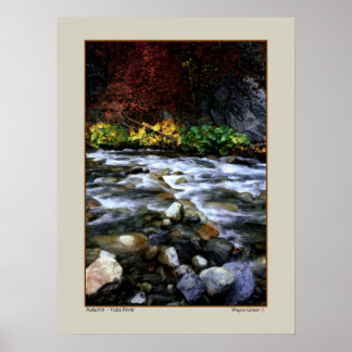 Poster Automne - Yuba River, Californie