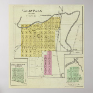 Poster Automnes, Williamstown, et Lowell de vallée, le