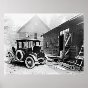 Poster Automobile électrique tôt : 1919