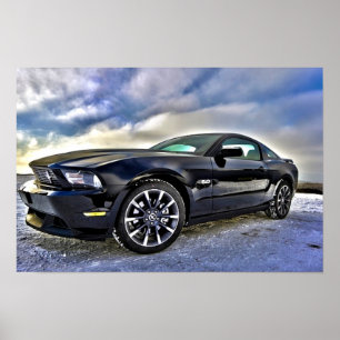 Poster Automobile Muscle Car Mustang