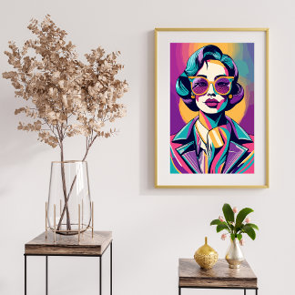 Poster Autonomisation à chaque époque - Vielle Dame Boss 
