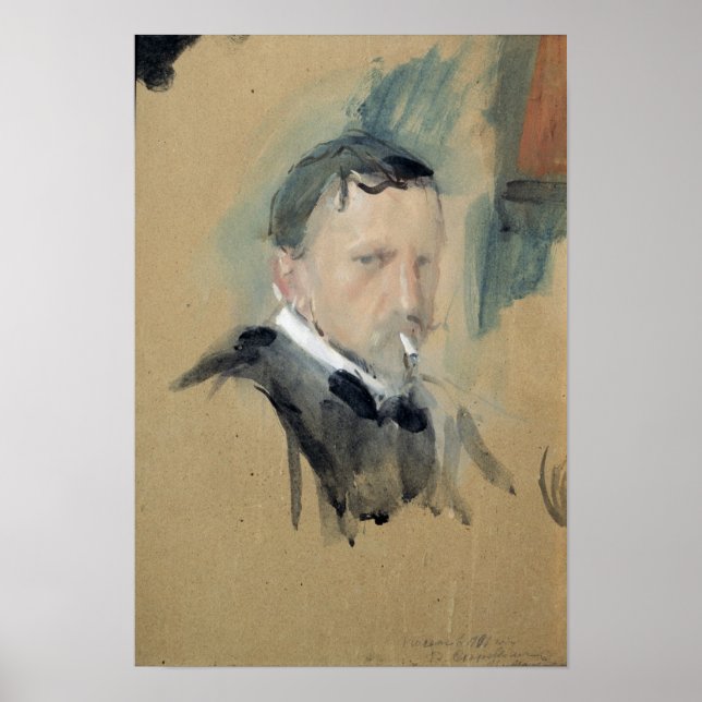 Poster Autoportrait, 1901 (Devant)