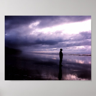 Poster Autoportrait à Gold Bluffs Beach